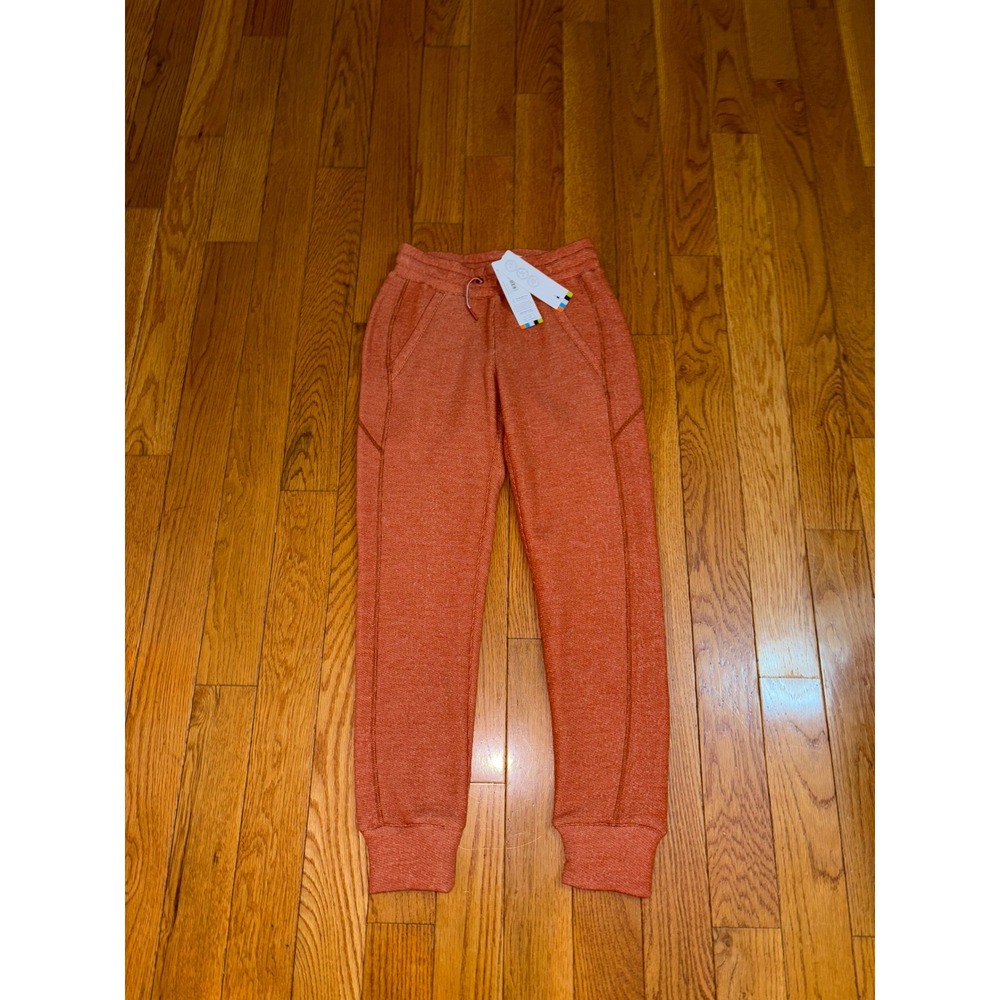 New Smartwool Recycled Terry Jogger Pants XXS Orange Womens Activewear $150